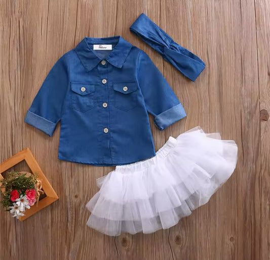 Denim Tutu Baby