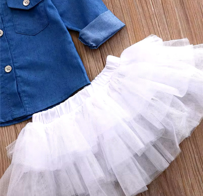 Denim Tutu Baby