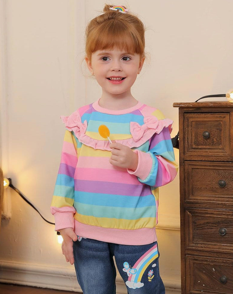 Rainbow Hoodie & Jeans